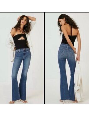 NWT MOTHER denim weekender fray jeans